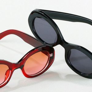 Gafas de Sol Redondas Retro de Moda 2022 con Logotipo Personalizado para Hombre y Mujer, Gafas de Sol Ovaladas Negras con Protección UV400 - Product Image 3