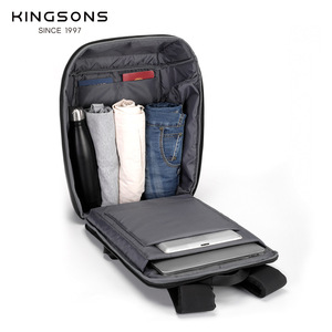 Kingsons Men's Business Backpack <b>20L</b> Water-repellent Minimalist Travel <b>Bag</b> With Interior Zipper Pocket - Product Image 2