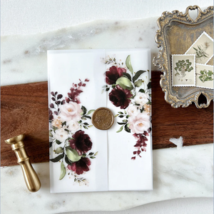 Chaquetas de vitela translúcidas en blanco de alta calidad, elegancia de lujo, haga que sus invitaciones de boda se destaquen - Product Image 3