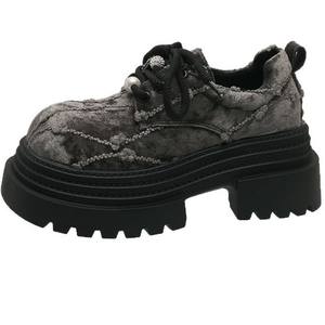 Zapatos Casuales de Plataforma con Cordones para Mujer, Estilo Coreano, con Suela Gruesa y Elevada, a la Moda, Combinables con Todo, Primavera 2026 - Product Image 4