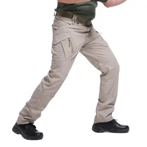 Custom Men's Water Repellent Fans Hard Wearing Tactical Pants Abrasive Resistance Trekking Hiking Outdoor Trousers