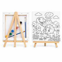 Kit de Peinture Portrait sur Toile Pré-encadrée 20x20cm à Prix de Gros, Impression UV, Fournitures pour Fêtes Créatives Scolaires
