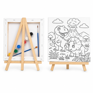 Kit de Peinture Portrait sur Toile Pré-encadrée 20x20cm à Prix de Gros, Impression UV, Fournitures pour Fêtes Créatives Scolaires - Product Image 4