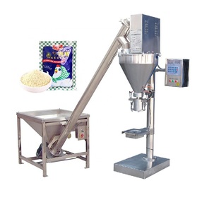 Máquina de llenado de polvo de bolsa de especias de leche cuantitativa Máquina de llenado de exfoliantes de azúcar de barrena semiautomática - Product Image 1