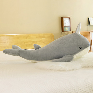 Coussin de sommeil Requin et Baleine, compagnon de lit super doux en polyester, coussin à serrer entre les jambes, cadeau d'anniversaire unisexe pour chambre à coucher - Product Image 6