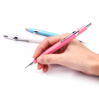 Ensemble de crayons mécaniques ergonomiques en plastique coloré de 0,5 mm, directement de l'usine, pour enfants et étudiants