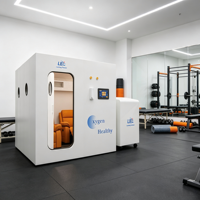 Caméra professionnelle Hiperbrica pour humains 2.0ATA, cabine rigide 4 places avec corps en acier Q390B et doubles soupapes de sécurité