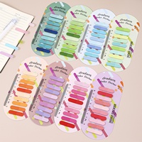 Blocs-notes adhésifs transparents colorés imperméables en PET, marqueurs, index, fournitures de bureau et scolaires