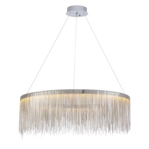 Lámpara colgante rectangular con borlas, LED, altura ajustable, para sala de estar, dormitorio, comedor, barra de bar - Product Image 5
