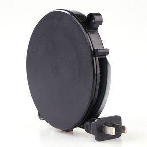 Mini 1,5m 220V Weiß-Schwarzes Automatisches Verlängerungskabel 2-Polig Kabelaufroller Kleine Einziehbare Elektrische Kabelvorrichtung - Product Image 3