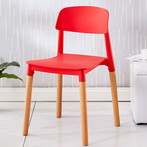 Cucina sedia impibile bile progettata sedia in plastic con <span class=keywords><strong>gamba</strong></span> in legno sedia for mobili da sala da pranzo - Product Image 6