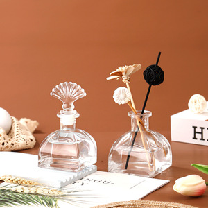 ขวดแก้วใสแบบคริสตัลขนาด 50 มล. 100 มล. 150 มล. สำหรับน้ำหอมปรับอากาศแบบรีฟิล พร้อมฝาปิด ตัวอย่างสินค้าฟรี - Product Image 1