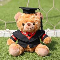 Ours en peluche souvenir de remise de diplôme, personnalisable avec logo, rembourrage en coton PP, cadeau événementiel