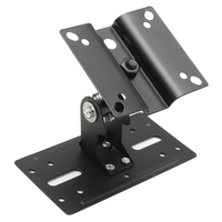Soporte de Montaje Ajustable de Chapa Metálica con Recubrimiento de Polvo Negro, Estructura de Soporte de Acero y Aluminio Perforado para Equipos