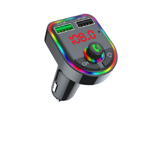 F6 Car <strong>Bluetooth</strong> MP3 Player BT5.0 FM <strong>Transmitter</strong> and Receiver 12-24V Mobile Phone Charger Suitable for FM Car Audio System - Product Image 2
