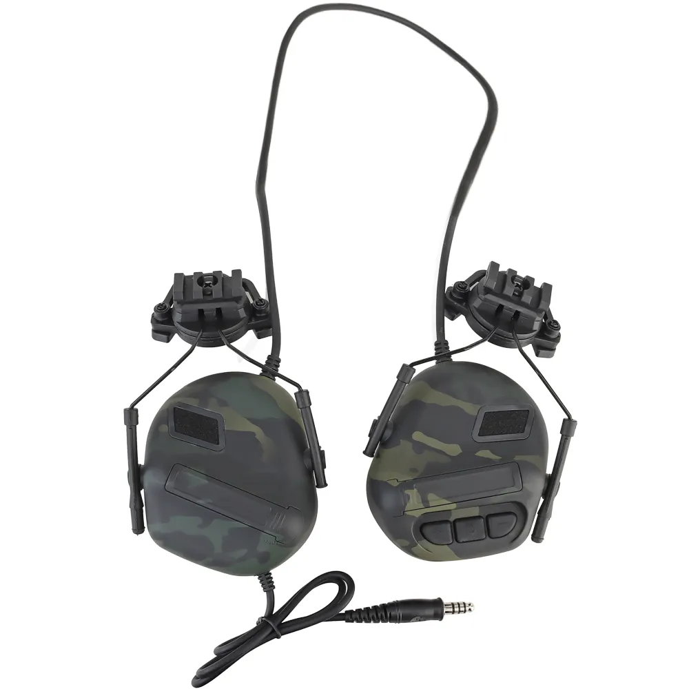 New Technology High Fidelity Digital Shooting Earplugs Dual Switch Hearing Protection Electronic Ear Plugs Soft Black White Foam