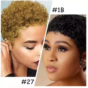 Perruques Lace Front Courtes Frisées Kinky en <span class=keywords><strong>Cheveux</strong></span> Humains Vierges Vietnamiens de 4 Pouces avec Dentelle Transparente pour Femmes – Vente en Gros - Product Image 5