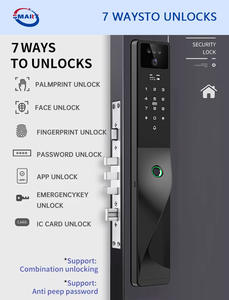 قفل ذكي رقمي بدون مفتاح مع كاميرا، يعمل بتقنية التعرف على الوجه ثلاثي الأبعاد وبصمة الأصبع وتقنية واي فاي من تويا - Product Image 2