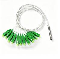 Divisor PLC de Tubo de Acero 1*8 SC/APC, Divisor de Fibra Óptica Monomodo para Red FTTH GPON, Certificado CE, Marca YOFC