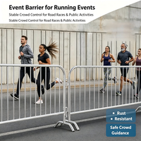 Barrière de contrôle des foules de norme britannique, barrière robuste de séparation des piétons pour les concerts et les marathons