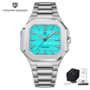 Reloj de Pulsera Pagani Design PD-YS019 YS019 con Manecillas Luminosas, Resistente al Agua, Correa de Cuero y Acero Inoxidable, Reloj de Cuarzo para Hombre - Product Image 1
