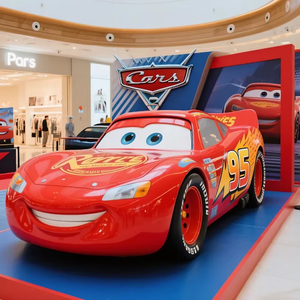 Venta al por mayor de fibra de vidrio de dibujos animados modelo de coche de dibujos animados película animada de diseño inspirado para centros de entretenimiento - Product Image 1