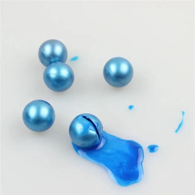 Balas de Paintball solubles en agua, no tóxicas, personalizadas, calibre de sustancias, bolas de Paintball con relleno ecológico
