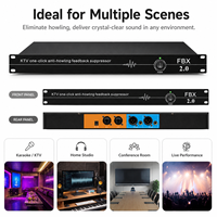 FBX2.0 Penghancur Umpan Balik Suara Digital 2 in 2 Out Mikrofon Anti Peluit Prosesor Suara ProAudio Penghancur Umpan Balik