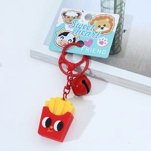 New Fashion 3D Soft Rubber Keychain French Fries, Tomato, Pizza, a Whole Set of Keychains - Product Image 6
