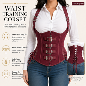 Corsé Moldeador de Cintura para Mujer, Estilo Gótico Punk, Tallas Grandes, con Cordones, Ecológico, Antibacteriano, Control Medio, Ideal para Talla XS - Product Image 2