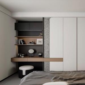 Armario Vestidor <span class=keywords><strong>de</strong></span> Alta Gama con Escritorio Integrado, Estantes Ajustables, Madera Sólida Ecológica, Mueble <span class=keywords><strong>de</strong></span> Almacenamiento Multifuncional Personalizado para Toda la <span class=keywords><strong>Casa</strong></span> - Product Image 1