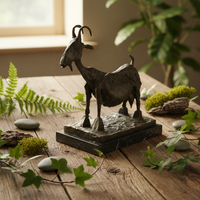 Sculpture en bronze de chèvre enceinte de Giacometti, design célèbre de MALTON, en vente