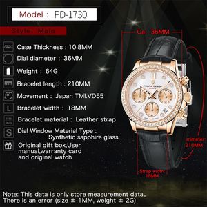 Nouvelle <span class=keywords><strong>montre</strong></span> à quartz PAGANI 1730 pour <span class=keywords><strong>femme</strong></span>, en acier inoxydable, <span class=keywords><strong>étanche</strong></span> 30M, <span class=keywords><strong>montre</strong></span>-bracelet à quartz élégante, cadeau de festival pour <span class=keywords><strong>femme</strong></span> - Product Image 2