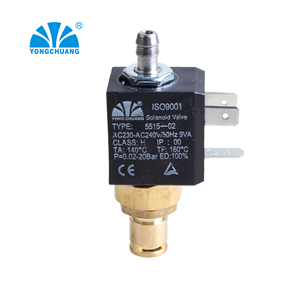 Válvula Solenoide de Latón de Apertura <span class=keywords><strong>Normal</strong></span> de la Serie Yongchuang 5515-02 para Máquina de Café, 24v Ac220v - Product Image 3