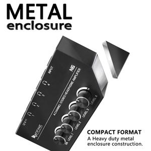 <span class=keywords><strong>Fifine</strong></span> N6 Amplificateur audio portable DJ Hifi 4 canaux, carte amplificateur stéréo, mixeur, amplificateur de son, amplificateur de guitare - Product Image 6