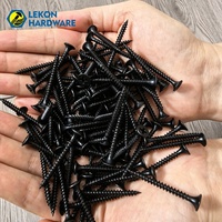Vis à cloison sèche LEKON C1022A en acier au carbone, filetage grossier et fin, phosphatées noires et grises, vis autotaraudeuses – Prix usine du fabricant