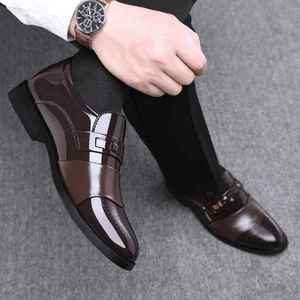 Scarpe <span class=keywords><strong>da</strong></span> <span class=keywords><strong>Uomo</strong></span> OEM in PU Lucido per Business Casual, Sneakers alla Moda, Scarpe <span class=keywords><strong>da</strong></span> Ufficio e Passeggio, <span class=keywords><strong>Calzature</strong></span> Formali Maschili - Product Image 2