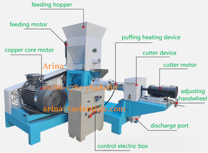 Nuova Macchina Estrusore per Mangimi Acquatici <span class=keywords><strong>ASLAN</strong></span> ASL-SLPHJ60 di Alta Qualità, 100-150kg/h, Alta Produttività - Product Image 5
