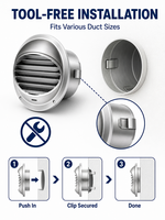 Grille d'aération moderne en acier inoxydable résistante aux intempéries, pour applications extérieures de climatisation – Vente chaude