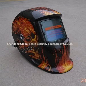 Casque de soudage à obscurcissement automatique à énergie solaire, <span class=keywords><strong>masque</strong></span> de soudage à l'arc à l'argon LCD monté sur la tête, modèle 107 avec design tête de mort, protection du visage - Product Image 4
