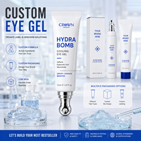 Gel Rafraîchissant Contour des Yeux Marque Blanche à la Caféine, Acide Hyaluronique et Niacinamide – Anti-Poches et Illuminateur – Tube Applicateur – Fournisseur OEM/ODM pour Soins de la Peau