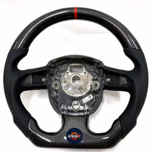 Adecuado para <span class=keywords><strong>Audi</strong></span> A1 A3 A4 A5 A6 A7 RS R8 <span class=keywords><strong>RS3</strong></span> C7 Q5 Q7 S3 S5 8V B8 B9 S4 Q3 Q8 TT Volante de fibra de carbono personalizado - Product Image 1