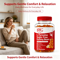 Gummies personnalisées à la L-Tyrosine sans sucre 1000mg – Complément alimentaire haute puissance pour le soutien de la concentration – Marque privée OEM