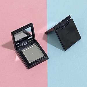 Square Single Color Eyeshadow Empty Case With Mirror Portable Cosmetic Packaging Plastic <b>Compact</b> For <b>Makeup</b> Storage - Product Image 1