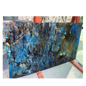 Losas de granito de Río Azul lemuriano de labradorita de Madagascar, granito azul Esmeralda para encimera de cocina, barra superior, mesa de salón - Product Image 1