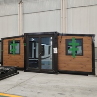 Casa Contenedor Expandible de Acero Moderna y de Lujo de 20 pies/40 pies, Plegable de Doble Ala, Prefabricada, con Certificación CE y 1 Año de Garantía