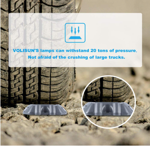 Солнечный Дорожный маркер в форме подковы с мигающими светодиодными бусинами - Product Image 6