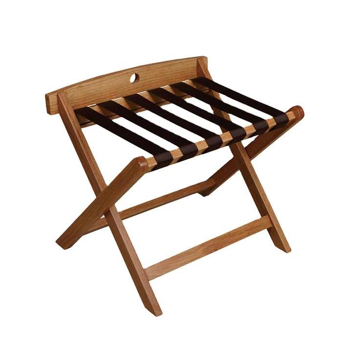 Fully Assembled Folding Luggage Rack Wood Suitcase Baggage Stand for ...