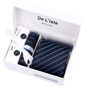Hamocigia китайский производитель ручной работы мужские роскошные шелковые запонки галстук подарочный набор