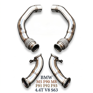 Kit de Tubos de Escape de Alto Flujo Vortex SS304 para BMW M5 F90 M8 F91 F92 F93 4.4T V8 S63, Sistemas de Ajuste de Ajuste Directo - Product Image 1